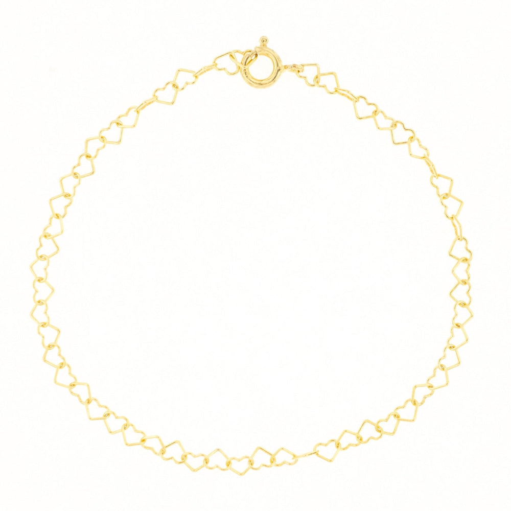 Immagina un bracciale delicato e leggero, composto da una fila di piccoli cuori, questo bracciale è realizzato con un sottile filo d’argento, lucido e liscio al tatto. Il design è semplice ma ricco di significato, ideale per chi ama dettagli raffinati e romantici. Il bracciale, venduto dal nostro laboratorio orafo a Livorno, scivola dolcemente sul polso, regalando una sensazione di leggerezza e una carezza che accompagna ogni movimento.