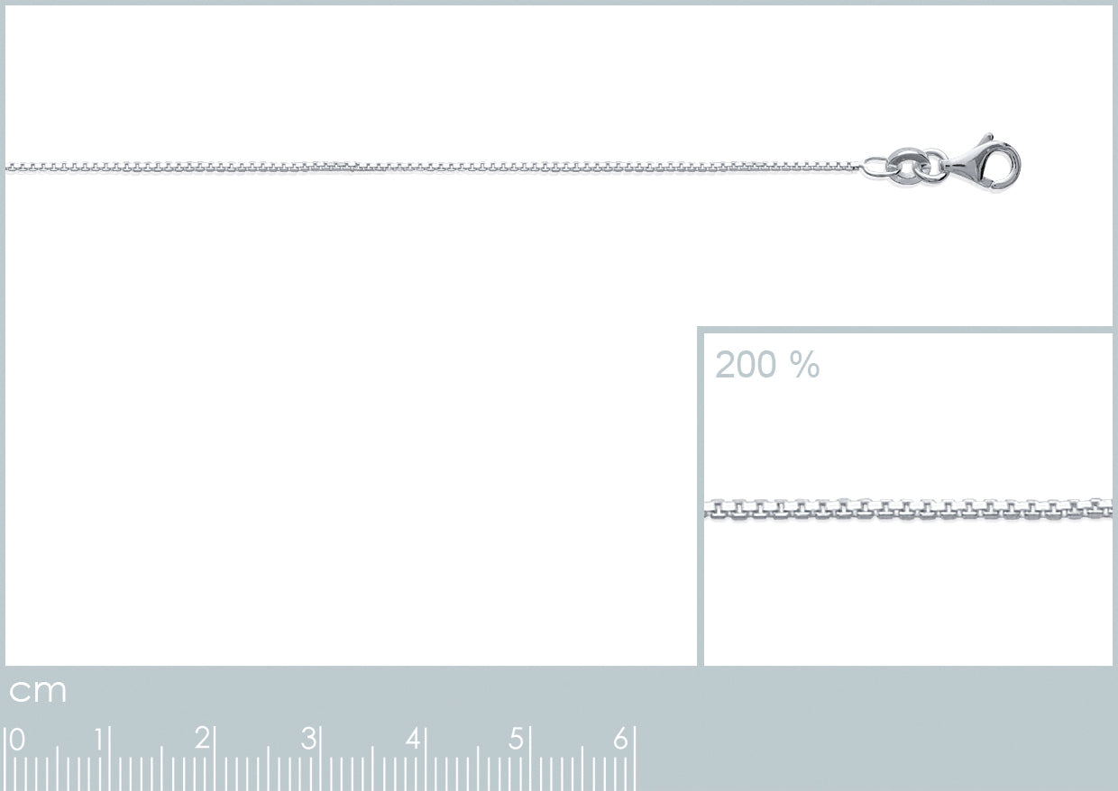 Catena Veneziana unisex in argento 925, 45 cm. Elegante, sobria e luminosa, perfetta da sola o con ciondolo. Prezzo speciale: 25€.
