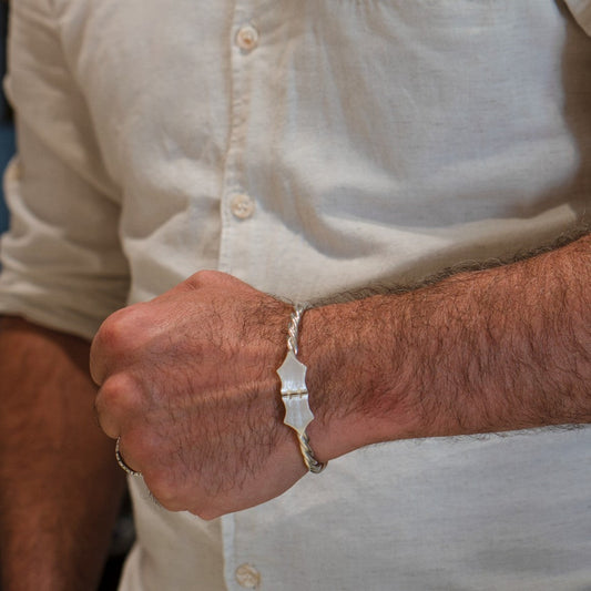 bracciale cordone livornese artigianale realizzato a Livorno