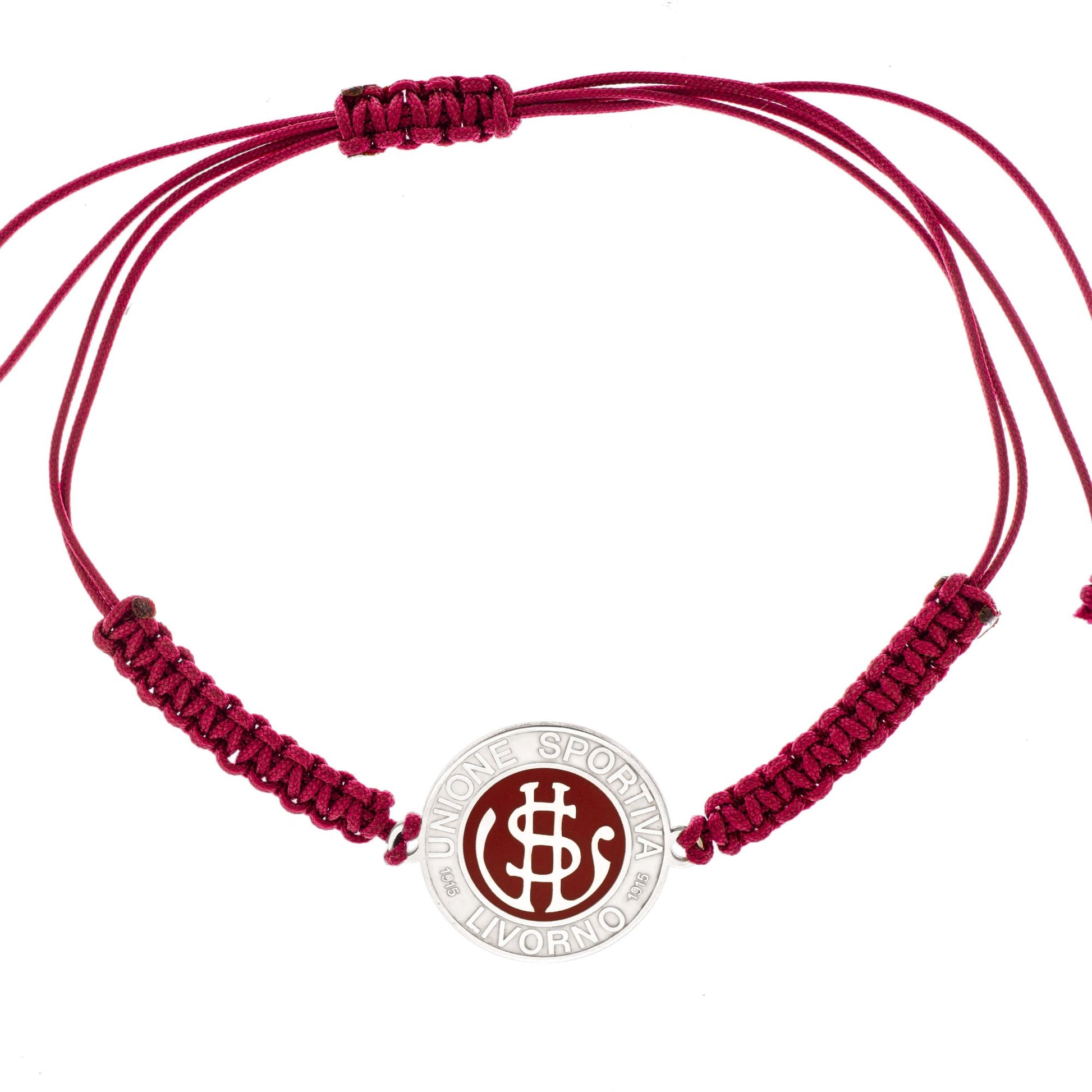 Bracciale dell'US Livorno è un gioiello esclusivo in argento 925 , realizzato con cura artigianale nel nostro laboratorio orafo a Livorno . Il design, elegante e unico, è ottenuto grazie a un'incisione laser precisa e una finitura smaltata a caldo , che aggiunge un tocco di colore e profondità. Un accessorio perfetto per chi desidera portare con sé il simbolo della propria squadra del cuore, unendo passione sportiva e artigianalità. 