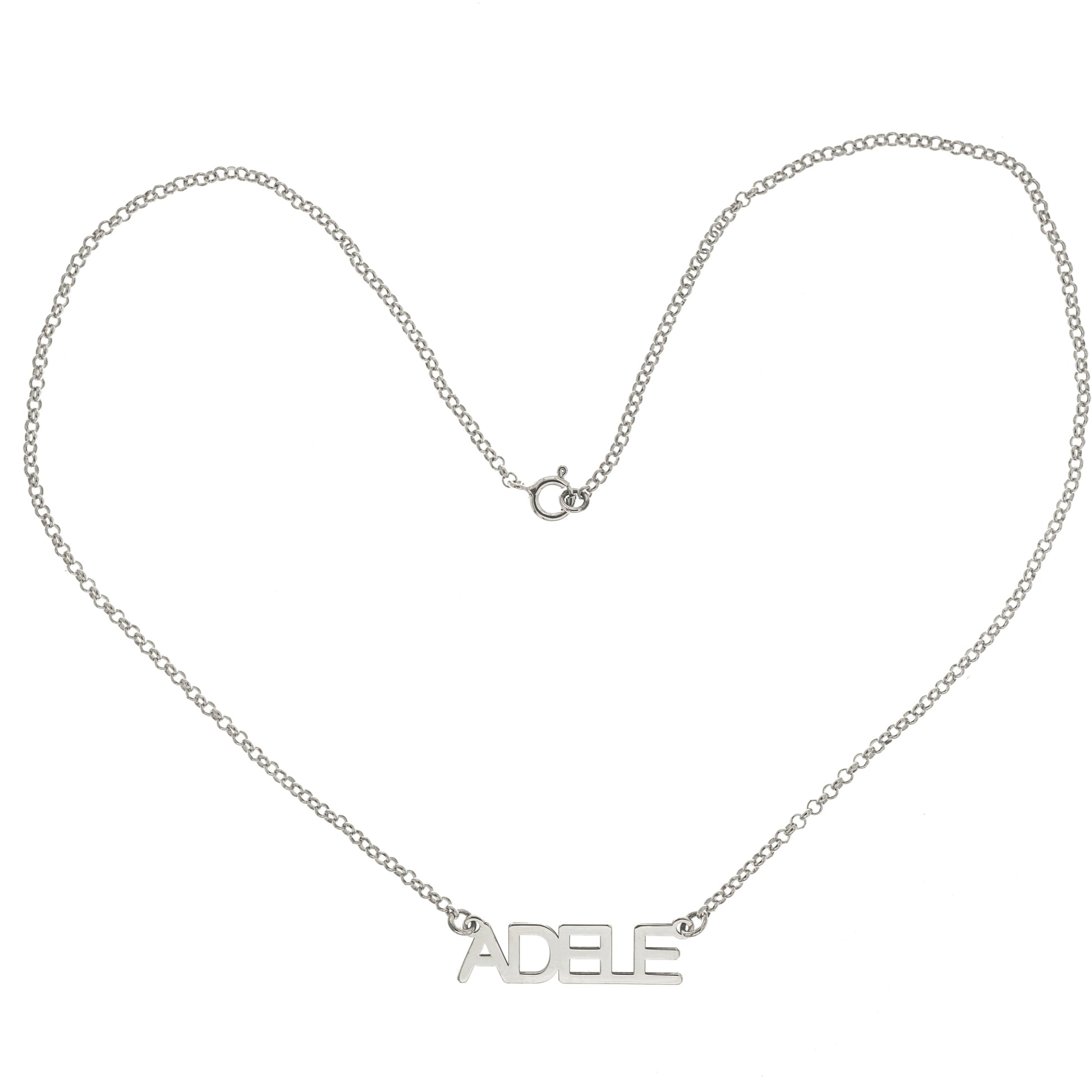 Collana artigianale in argento 925, personalizzabile con il nome che scegli. Elegante, leggera e significativa, è il regalo ideale a 50 €.