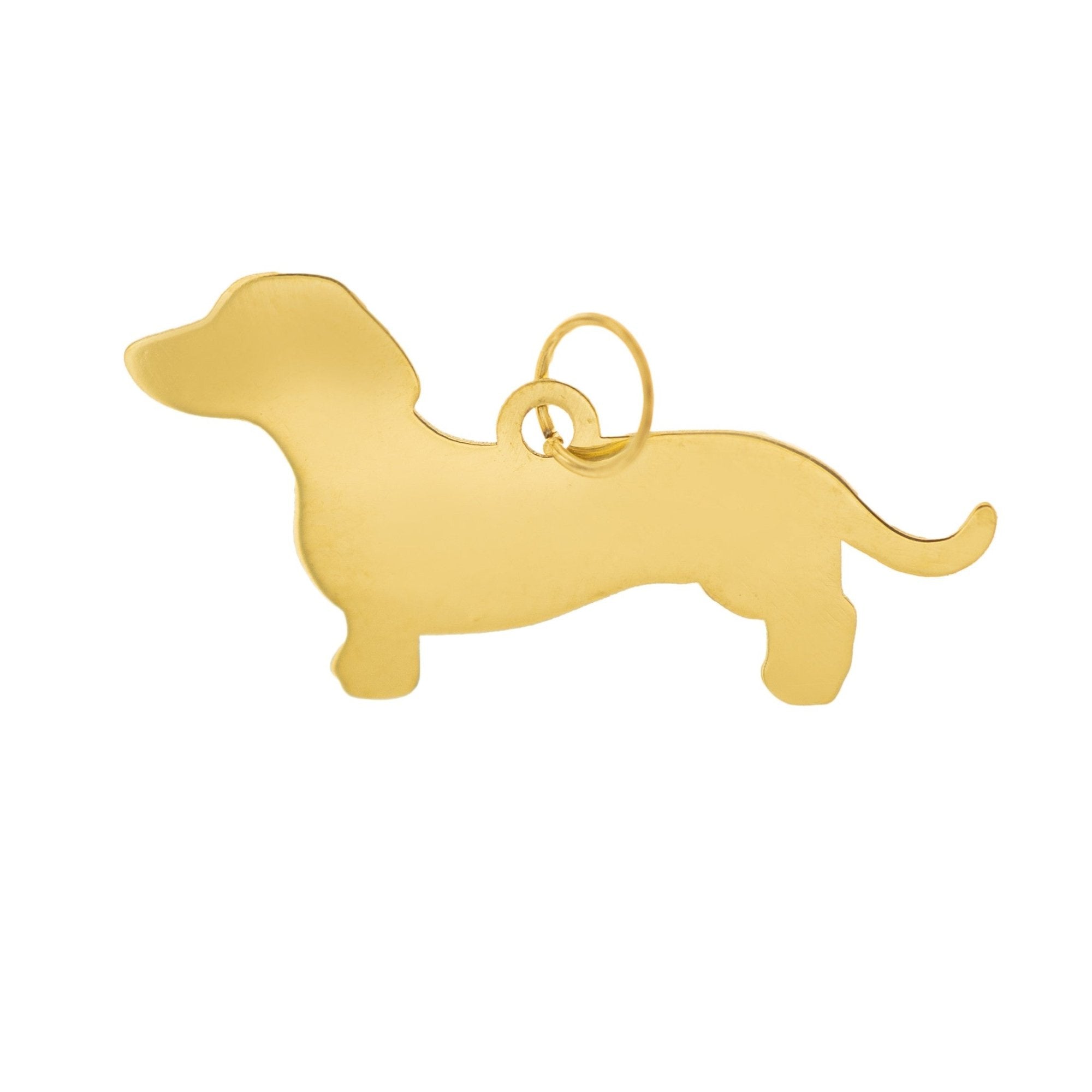 WEVENI Orecchini Pendente Cane Bassotto In Lega Oro E Argento, Gioielli Animali Ipoallergenici Per Donna