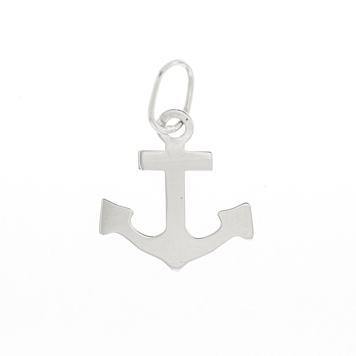 Pendente ancora lastra misura 19 mm in oro o argento