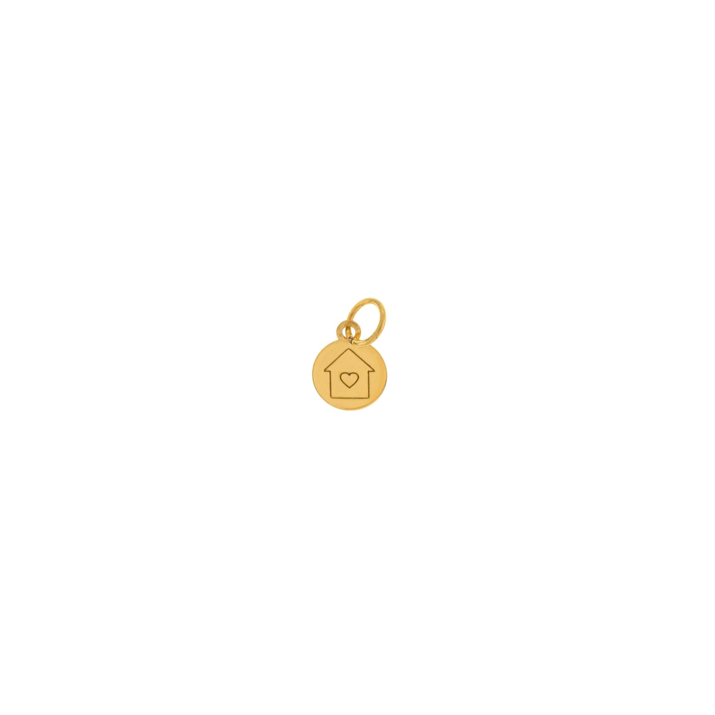 Questo microciondolo è un piccolo pendente, realizzato in oro 18 carati, disponibile nei toni del bianco, giallo o rosa. Ha una forma semplice e delicata, pensata per essere saldata su un bracciale o su un anello. La sua superficie è liscia, con un tocco morbido al tatto.
 È un elemento prezioso e simbolico, creato per celebrare legami affettivi importanti. Ogni pezzo è fatto a mano nel nostro laboratorio artigianale a Livorno.
