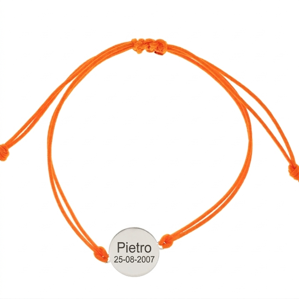 Retro del bracciale basket personalizzato con incisione in argento 925 realizzato artigianalmente da Martini Gioielli a Livorno
