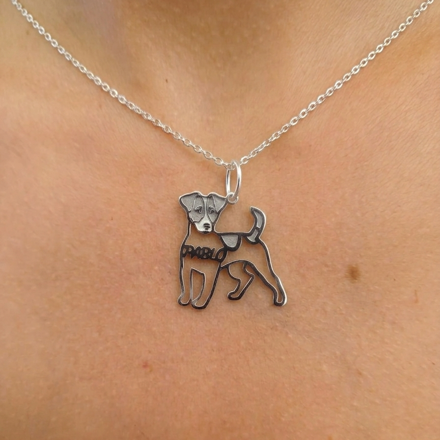 Ciondoli animali personalizzati in argento 925 con nome del cucciolo